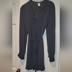 H&M Maternity Long Sleeve Black Shift Dress S